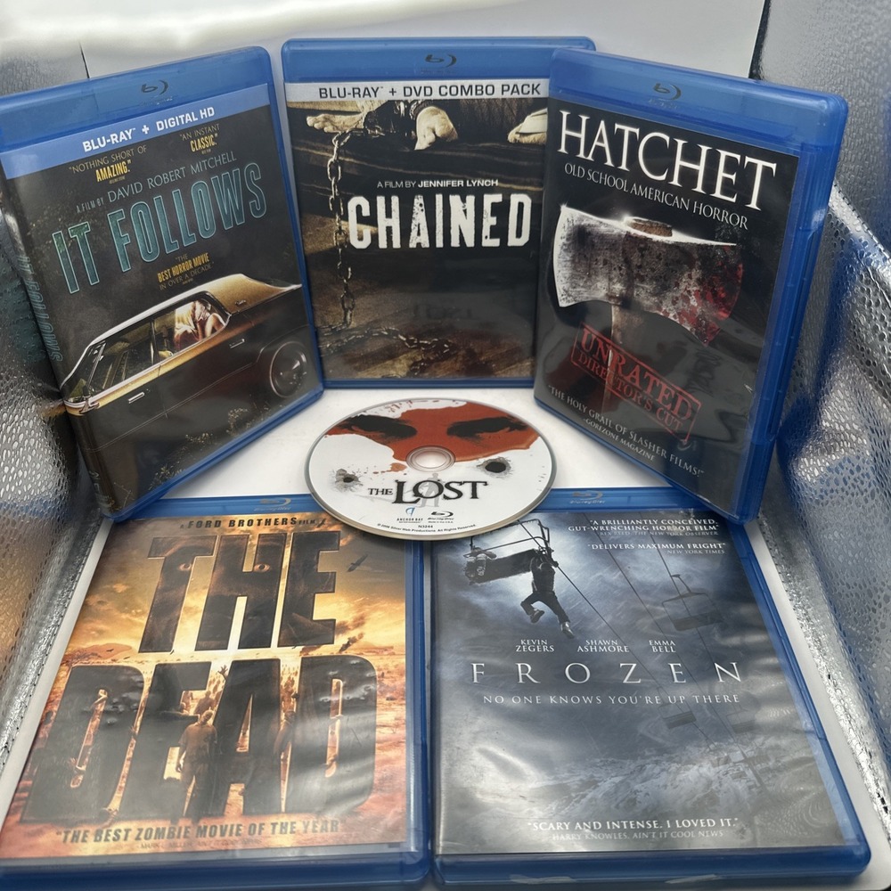 Anchor Bay Horror Blu-ray Bundle It Follows Hatchet Chained Frozen The Dead Lost